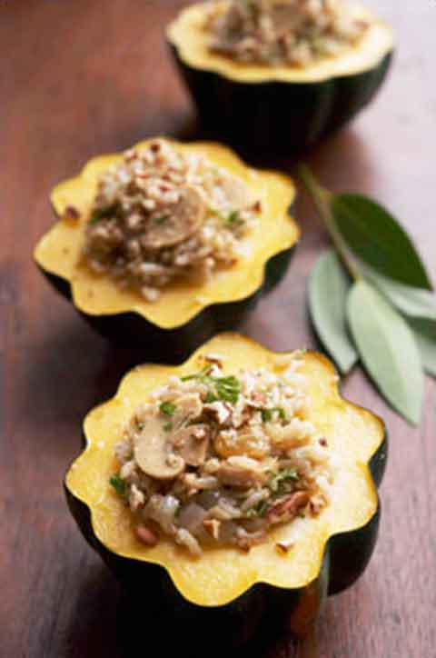 Moneys Stuffed Acorn Squash