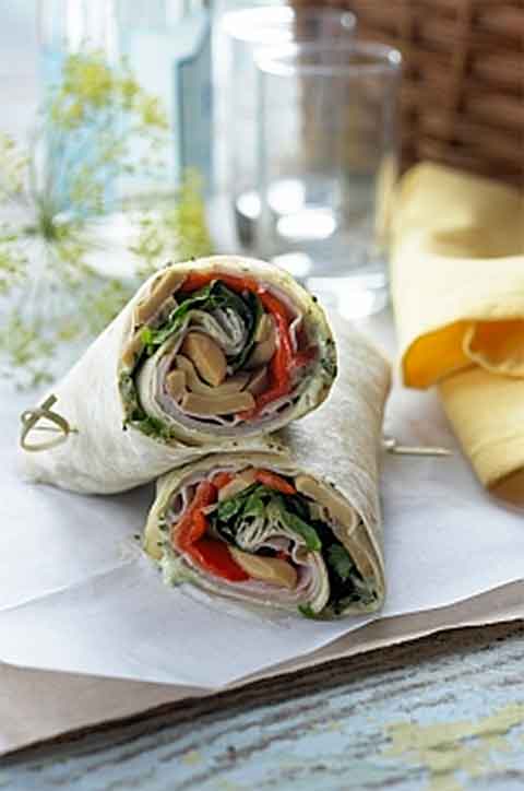 Money's Ham & Mushrrom Wrap