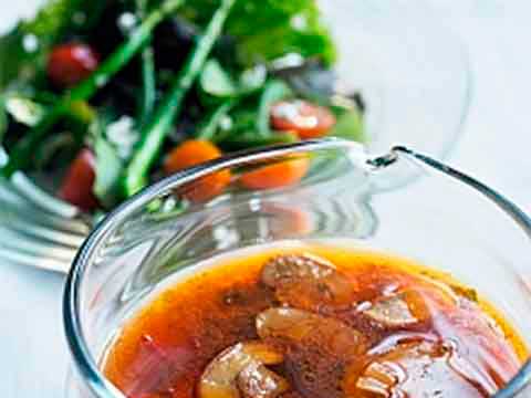 Warm Dressing on Crisp Greens